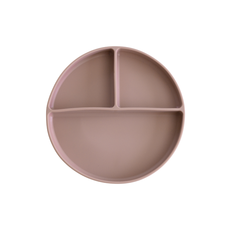 Silicone Divided Plate | Mauve