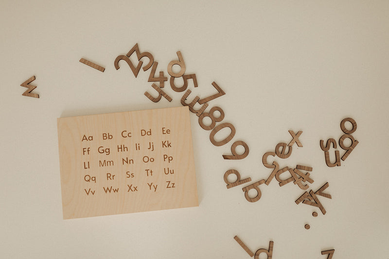 Wooden Alphabet Board